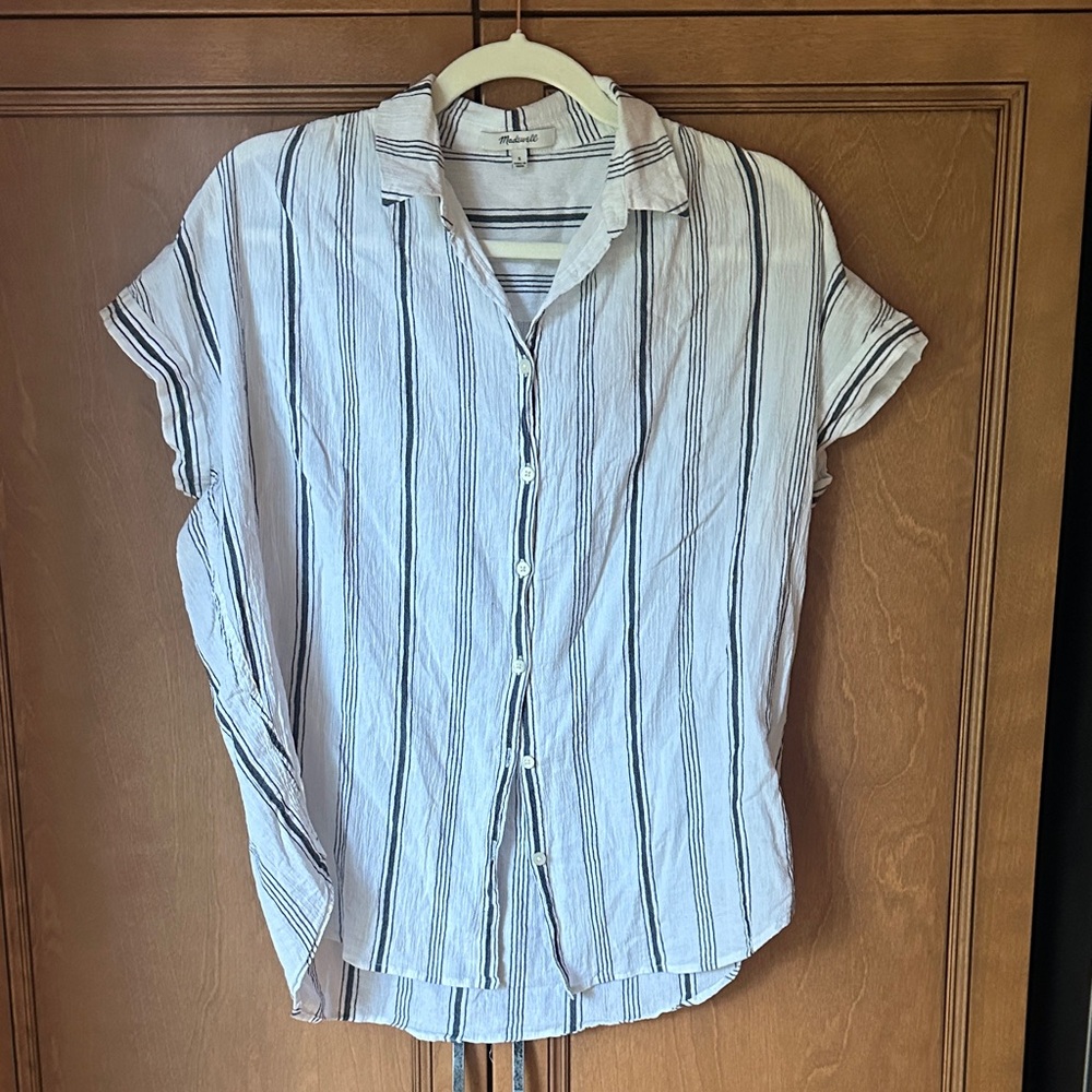 Madewell Striped Button-Up Shirt